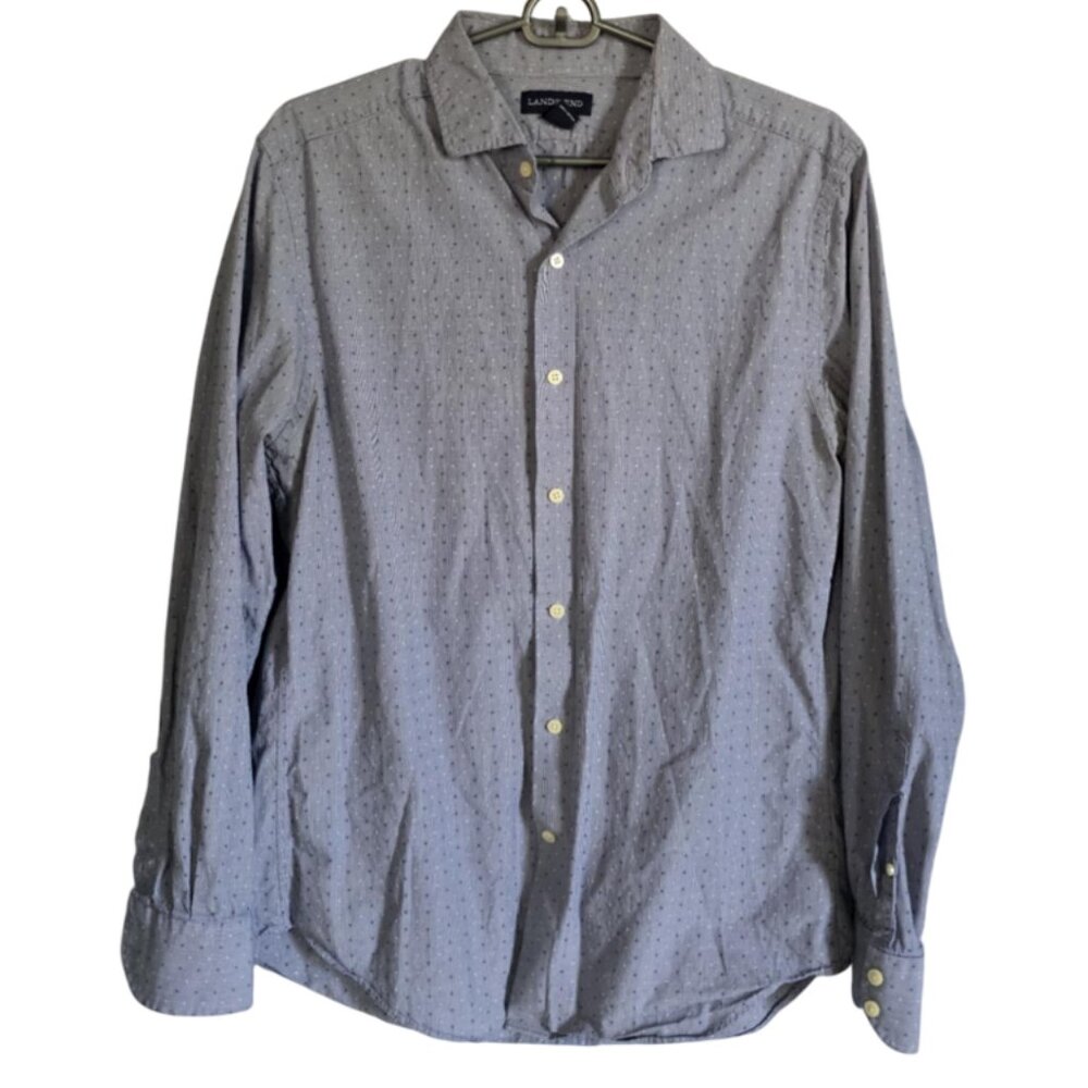 EUC Lands' End Slim Fit Button Down 16 - 34-35